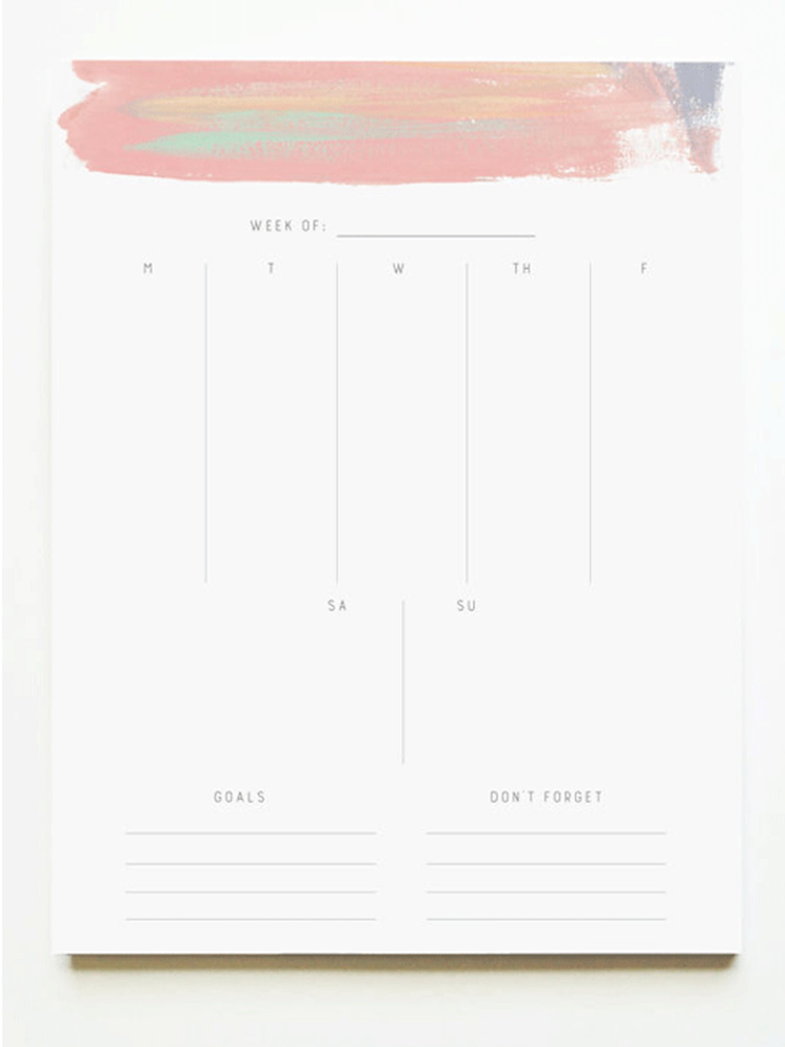Weekly Notepad / Deskpad