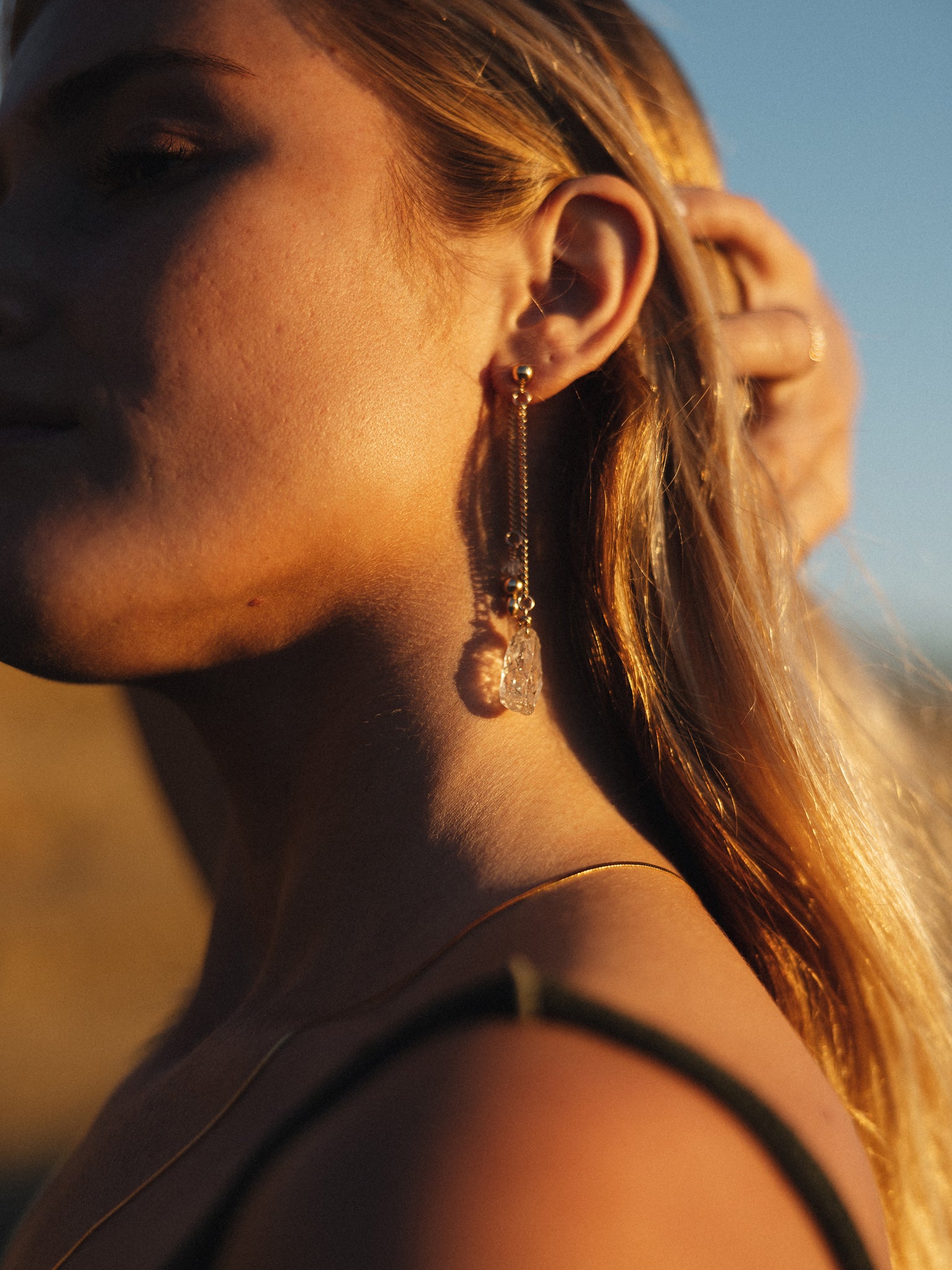 Teardrop Crystal Earrings