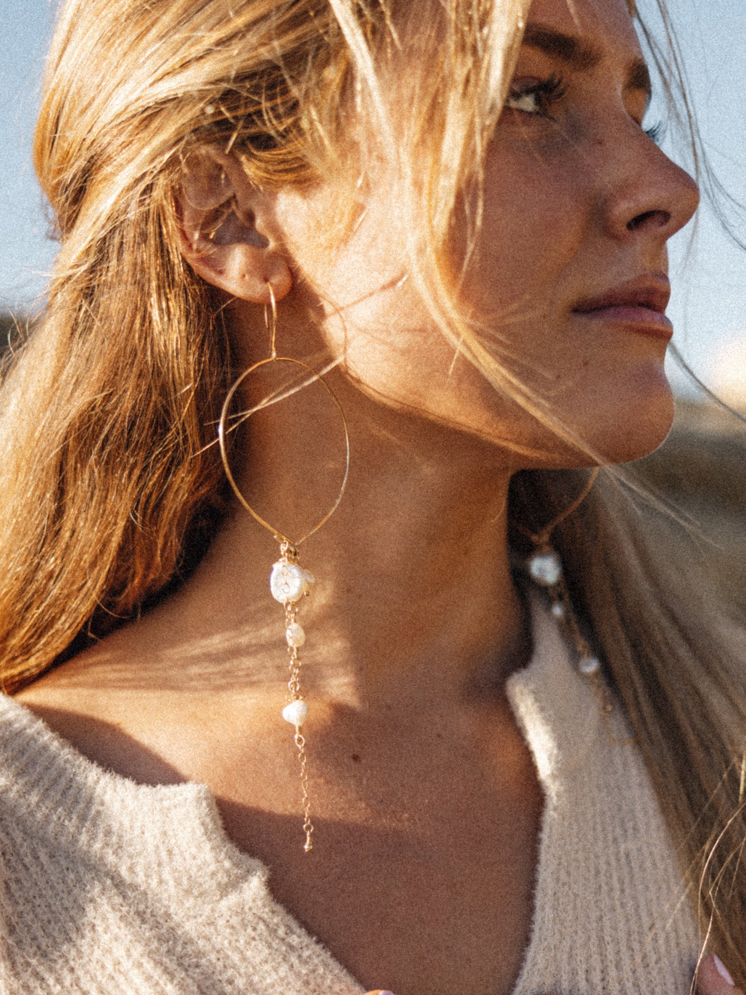Love of Pearls Hoops