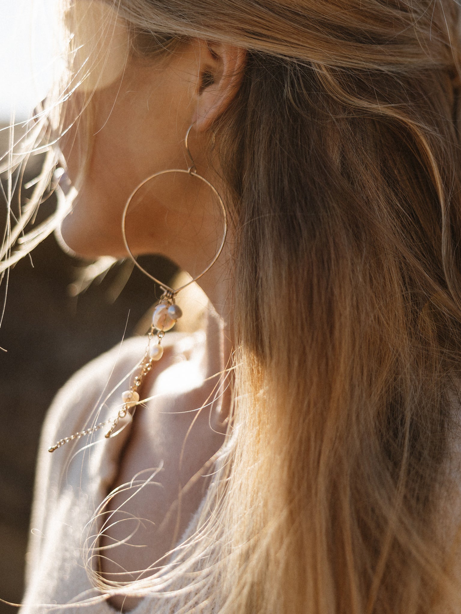 Love of Pearls Hoops