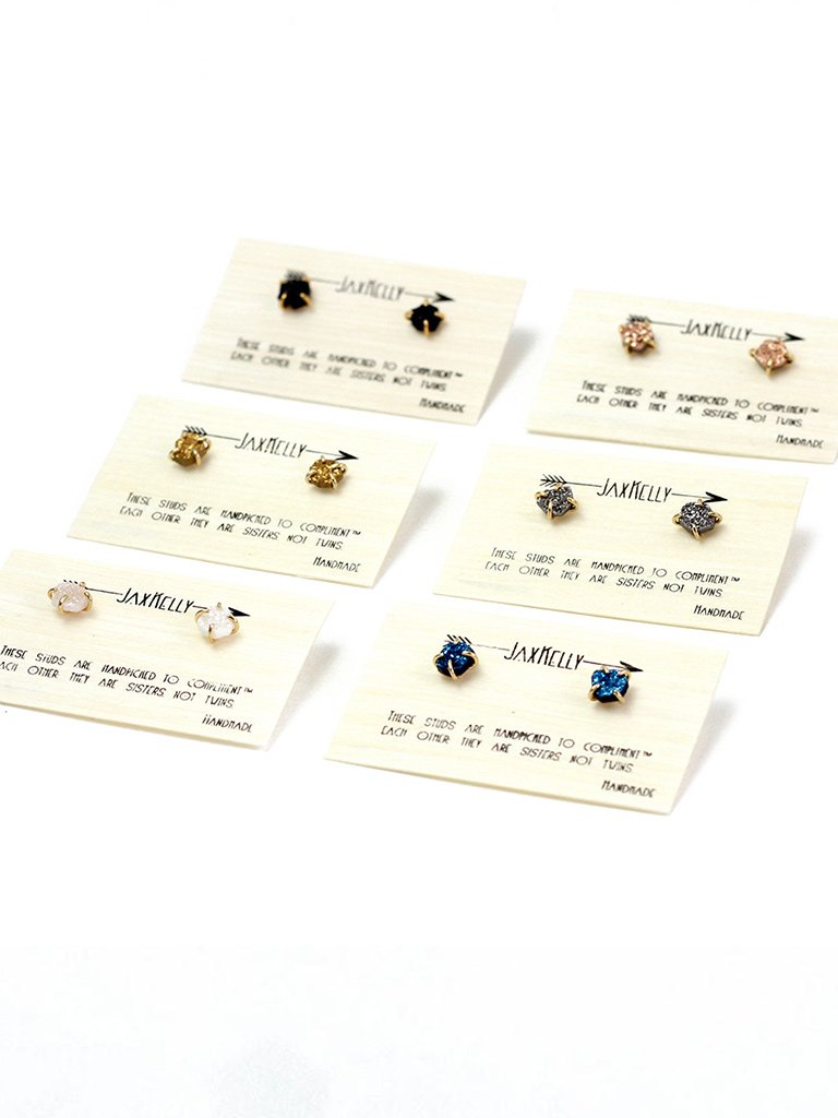 Gemstone Prong Studs