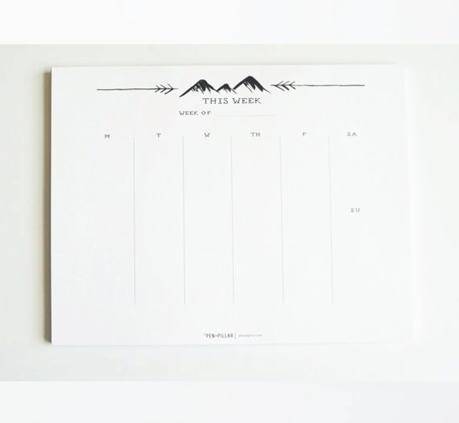 Weekly Notepad / Deskpad