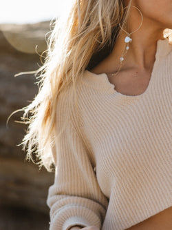 Love of Pearls Hoops