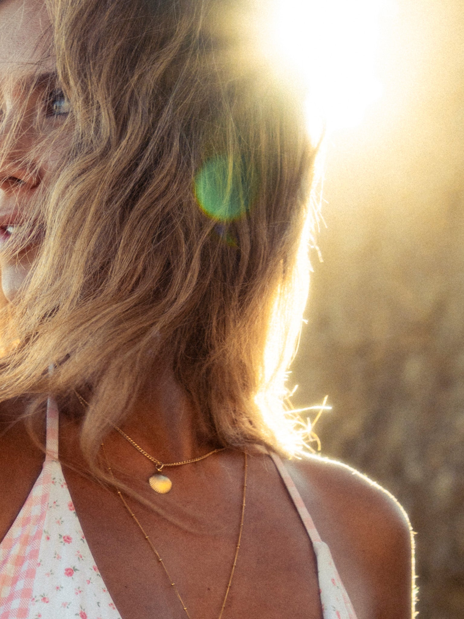 Golden Scallop Shell Necklace