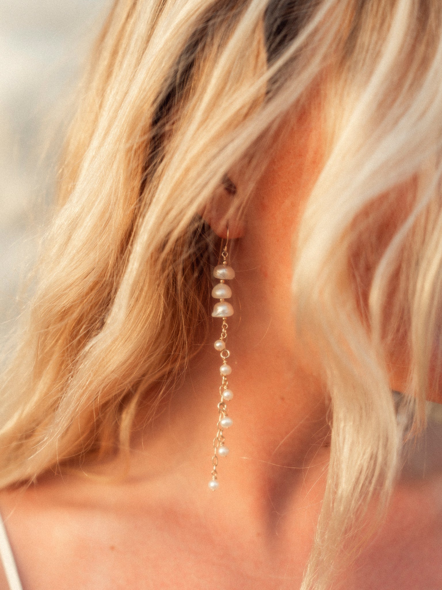 Strand of Pearls Earrings