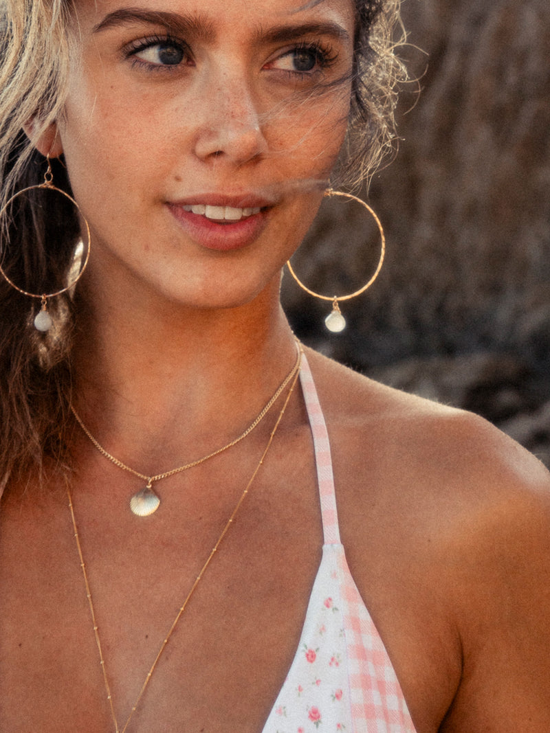 Breezy Gemstone Hoops