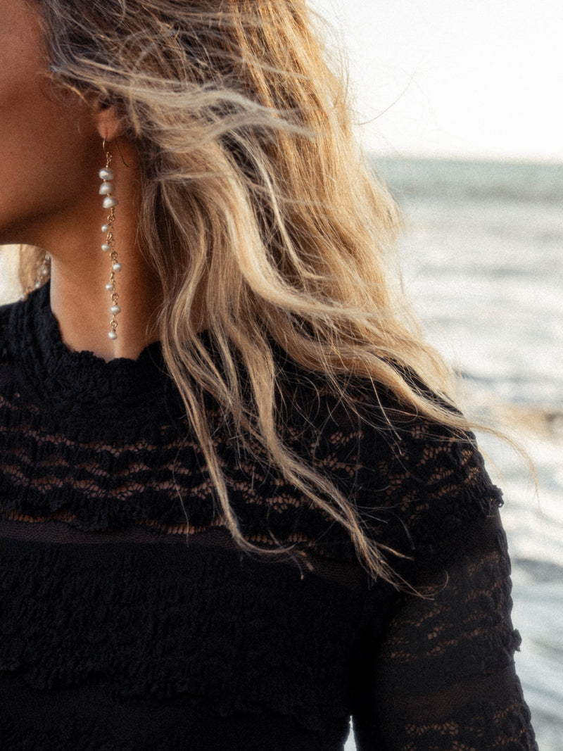 Strand of Pearls Earrings