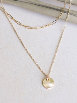 Baby Coin Necklace Layering Set