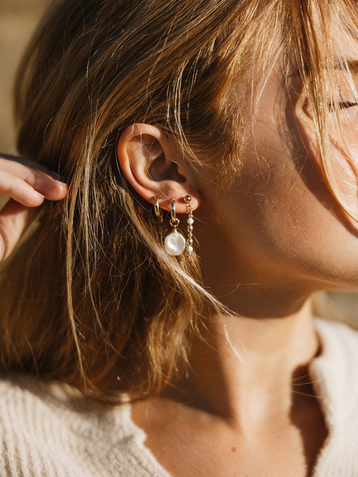 ☆Faux-Pearl Earrings フェイクパールイヤリング/KIMHEKIM☆ パール イヤリング（AQPE3007__PA）｜イヤリング｜ヴァンドーム