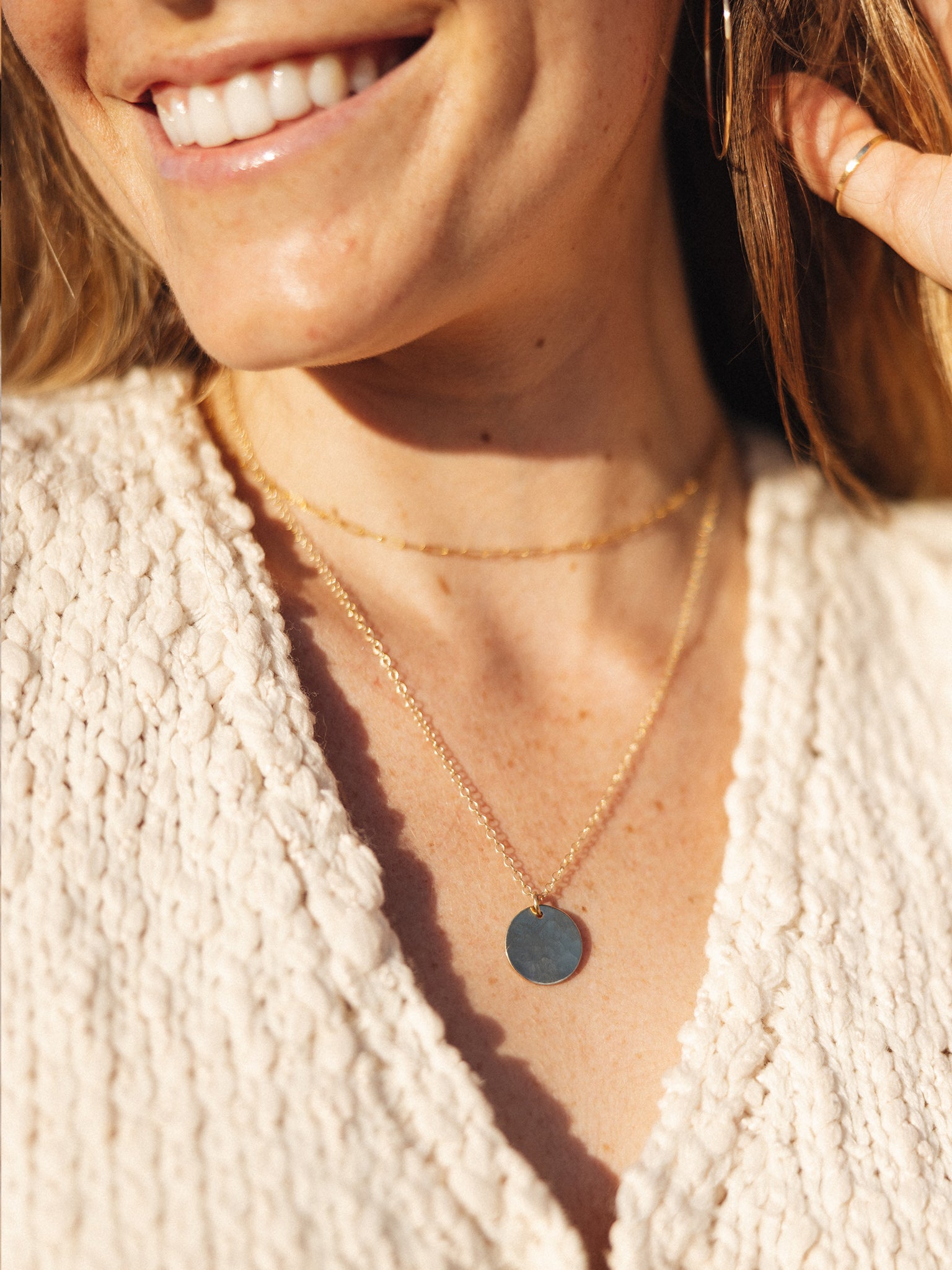 Hammered Coin Necklace