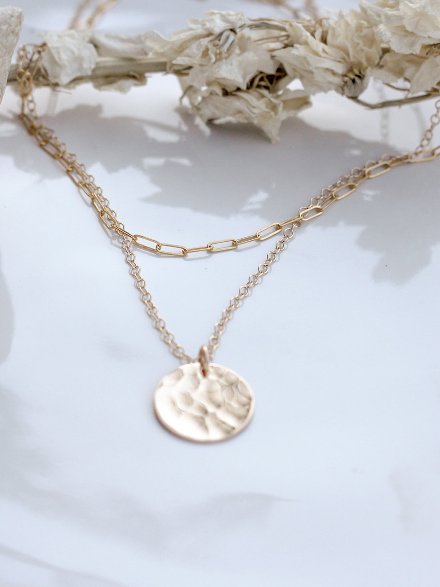 Hammered Coin Necklace