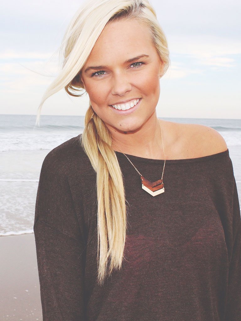 Ombre Chevron Necklace